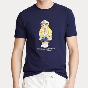 Ralph Lauren Blue Classic Fit Polo Bear CP-93 T-shirt size 18-20 Youth
